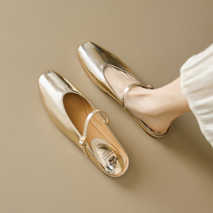USS Shoes Oriana Women's Leather Summer Flat Mules - Luxuryurbanwear