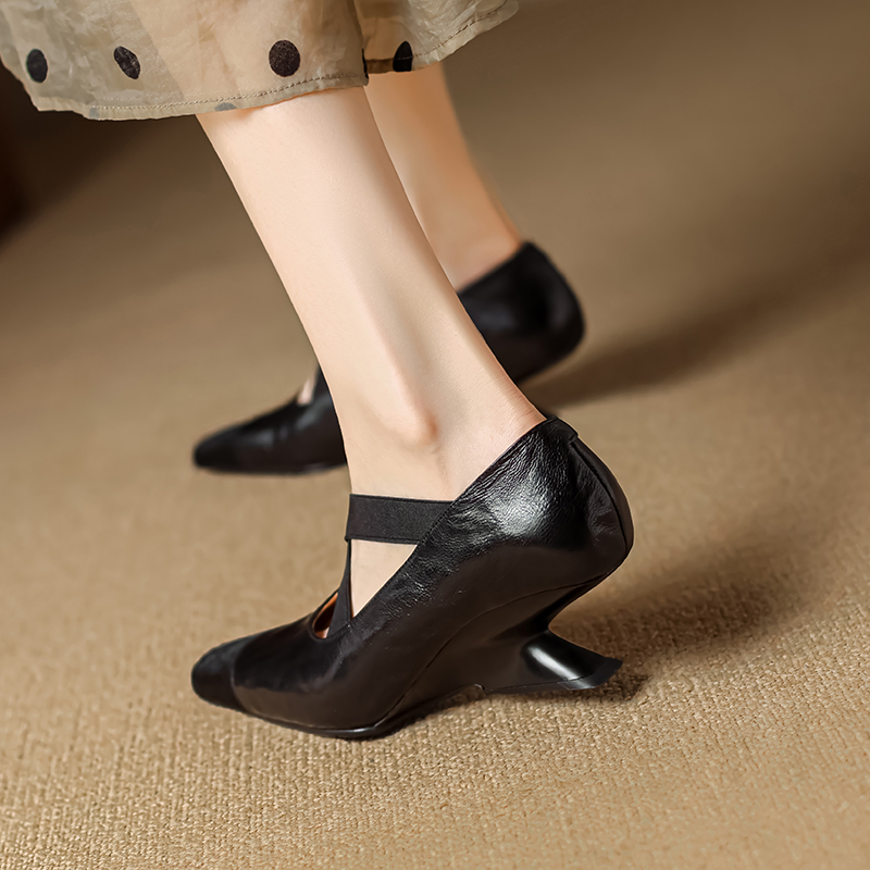 USS Shoes Ornela Women's Square Toe Shallow Pumps - Luxuryurbanwear