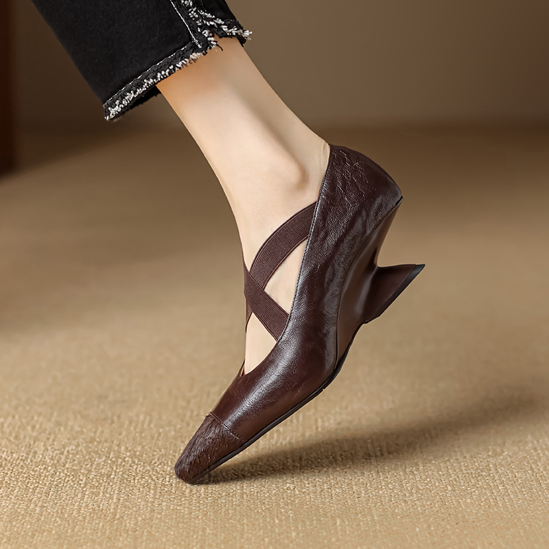 USS Shoes Ornela Women's Square Toe Shallow Pumps - Luxuryurbanwear