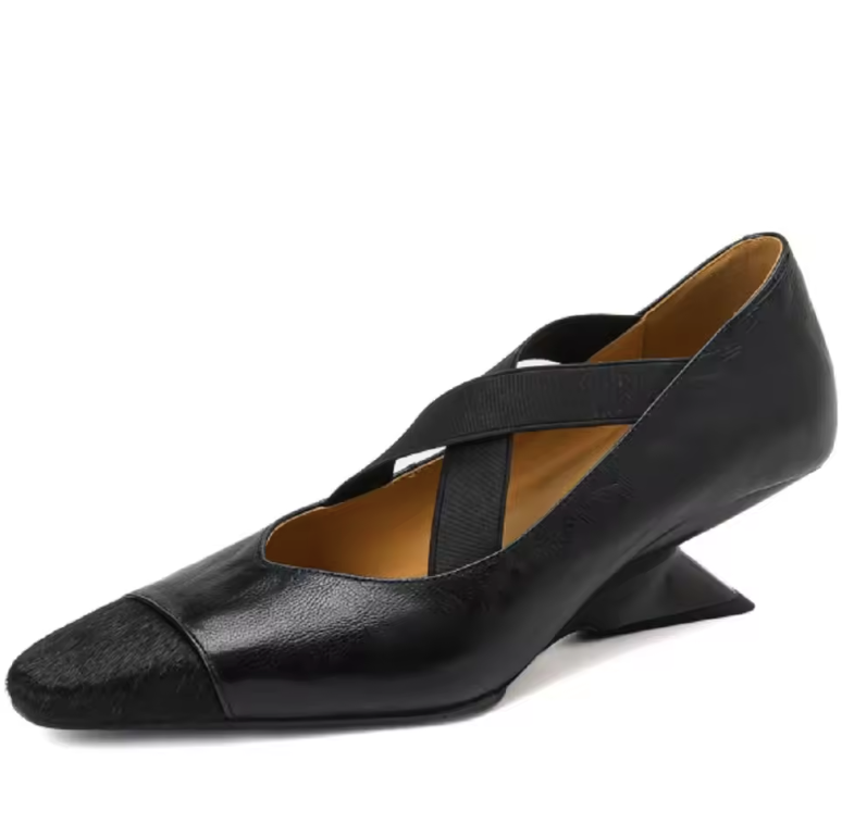 USS Shoes Ornela Women's Square Toe Shallow Pumps - Luxuryurbanwear