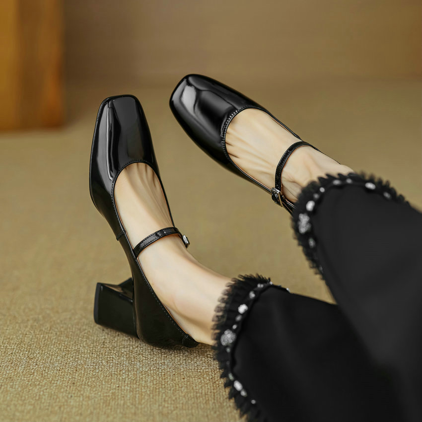 USS Shoes Paquita Women's Square Toe Pumps - Luxuryurbanwear