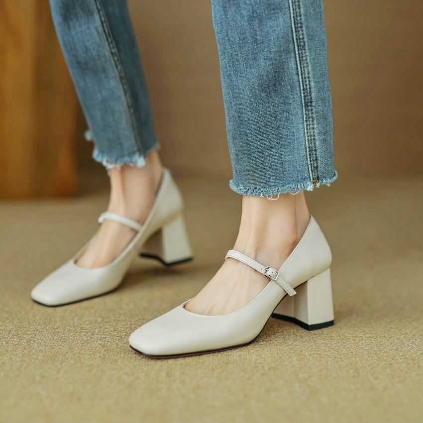 USS Shoes Paquita Women's Square Toe Pumps - Luxuryurbanwear