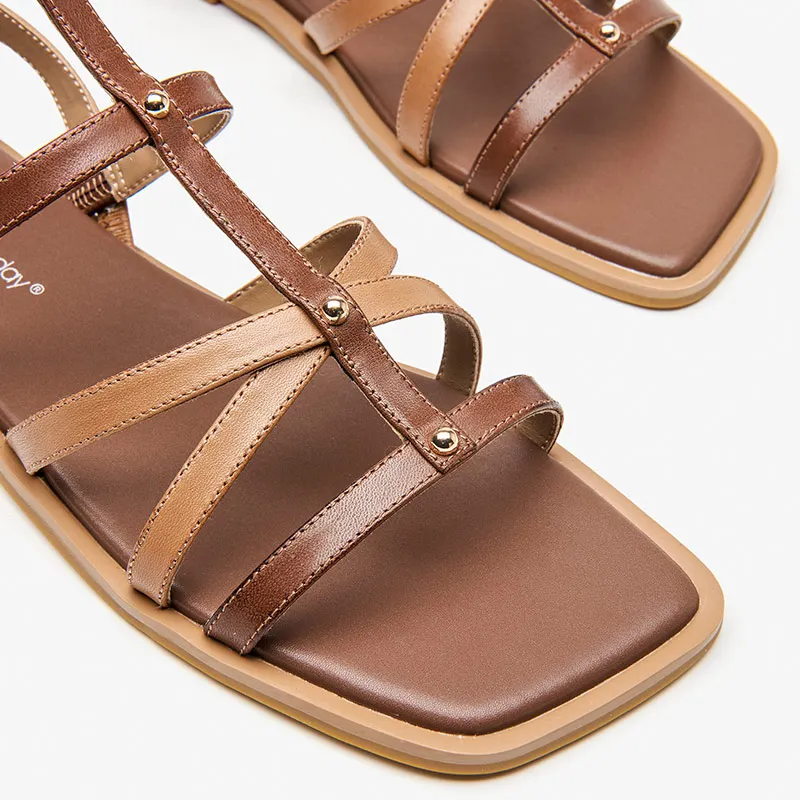 USS Shoes Pilar Women's Leather Summer Sandal - Luxuryurbanwear
