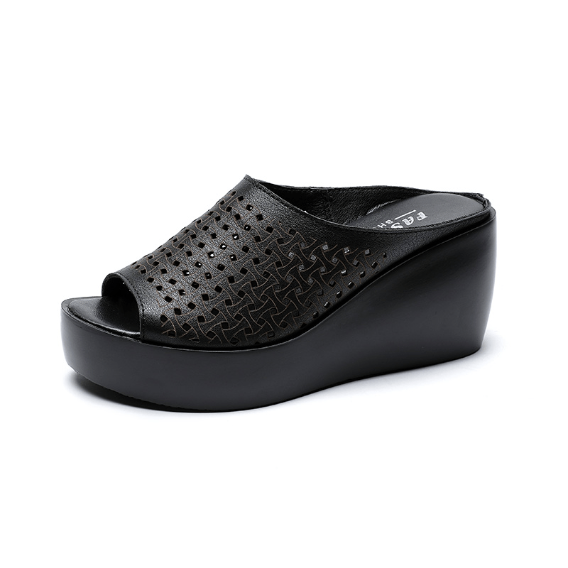 USS Shoes Pilar Women's Open Toe Wedge Heel Sandal