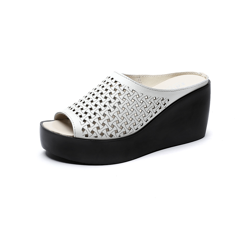 USS Shoes Pilar Women's Open Toe Wedge Heel Sandal