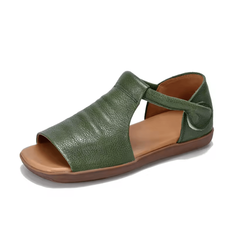 USS Shoes Pili Women's Peep Toe Flat Sandals