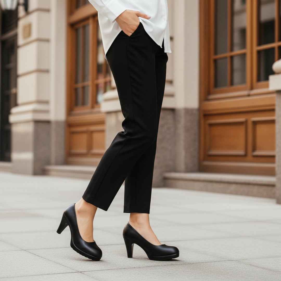 USS Shoes Pilori Women's High Heels Pumps Sale Drop Black (Size 8.5)