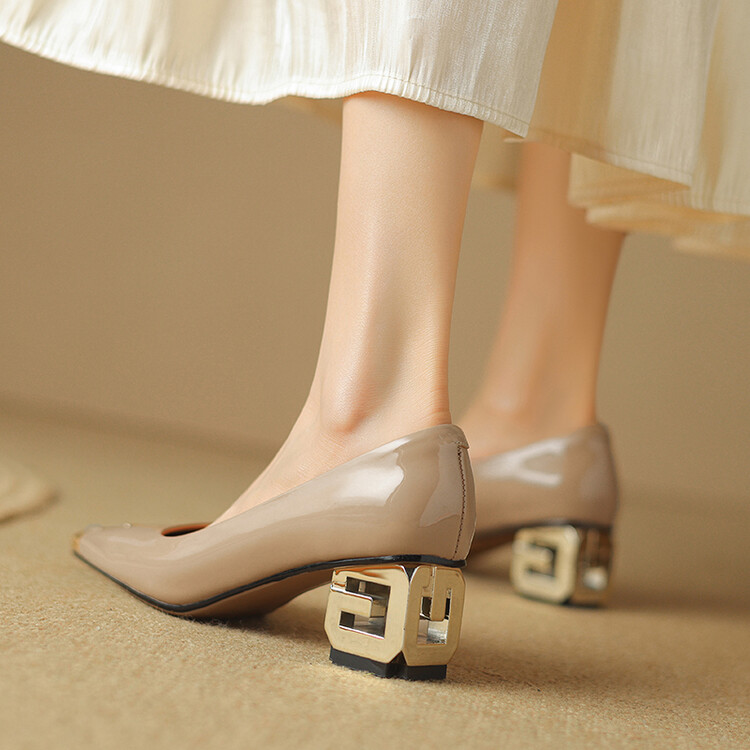 USS Shoes Rafaela Women's Classic Dress Sculpted Heel Pumps - Luxuryurbanwear