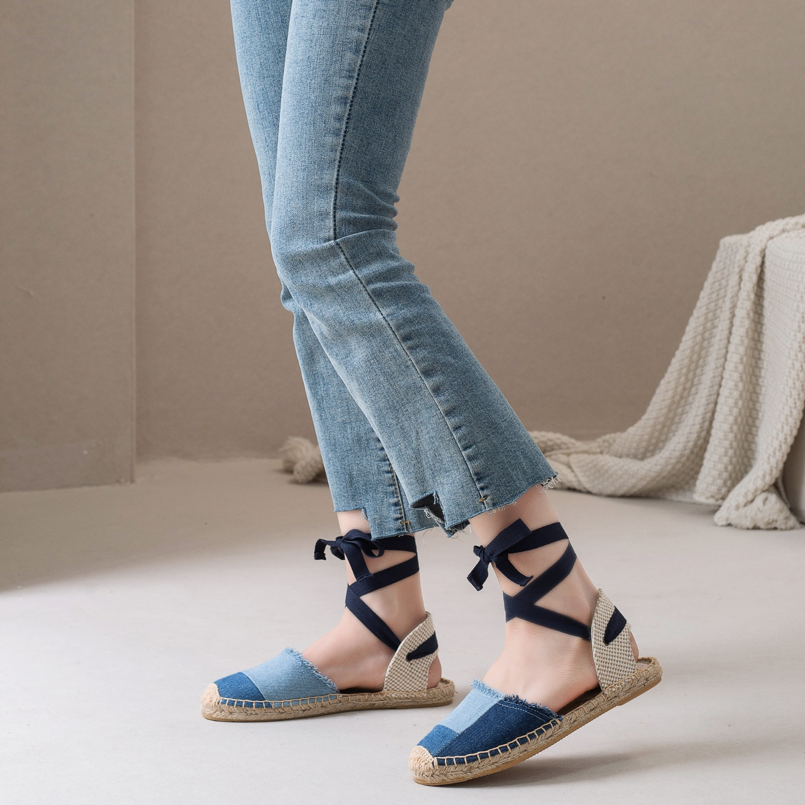 USS Shoes Rahel Women's Lace Up Espadrilles - Luxuryurbanwear