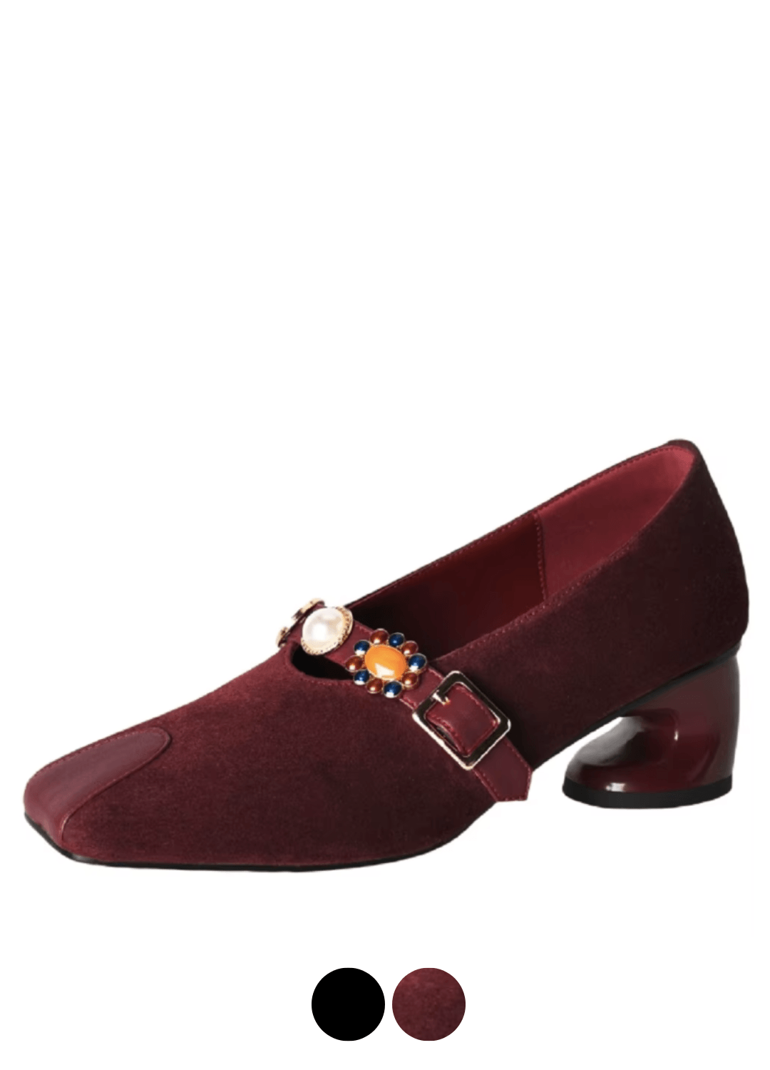 USS Shoes Raima Women's Leather Mid Heels Dress Pumps