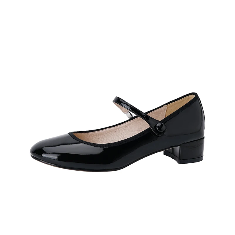 USS Shoes Raimel Women's Patent Leather Low Heel Pumps - Luxuryurbanwear
