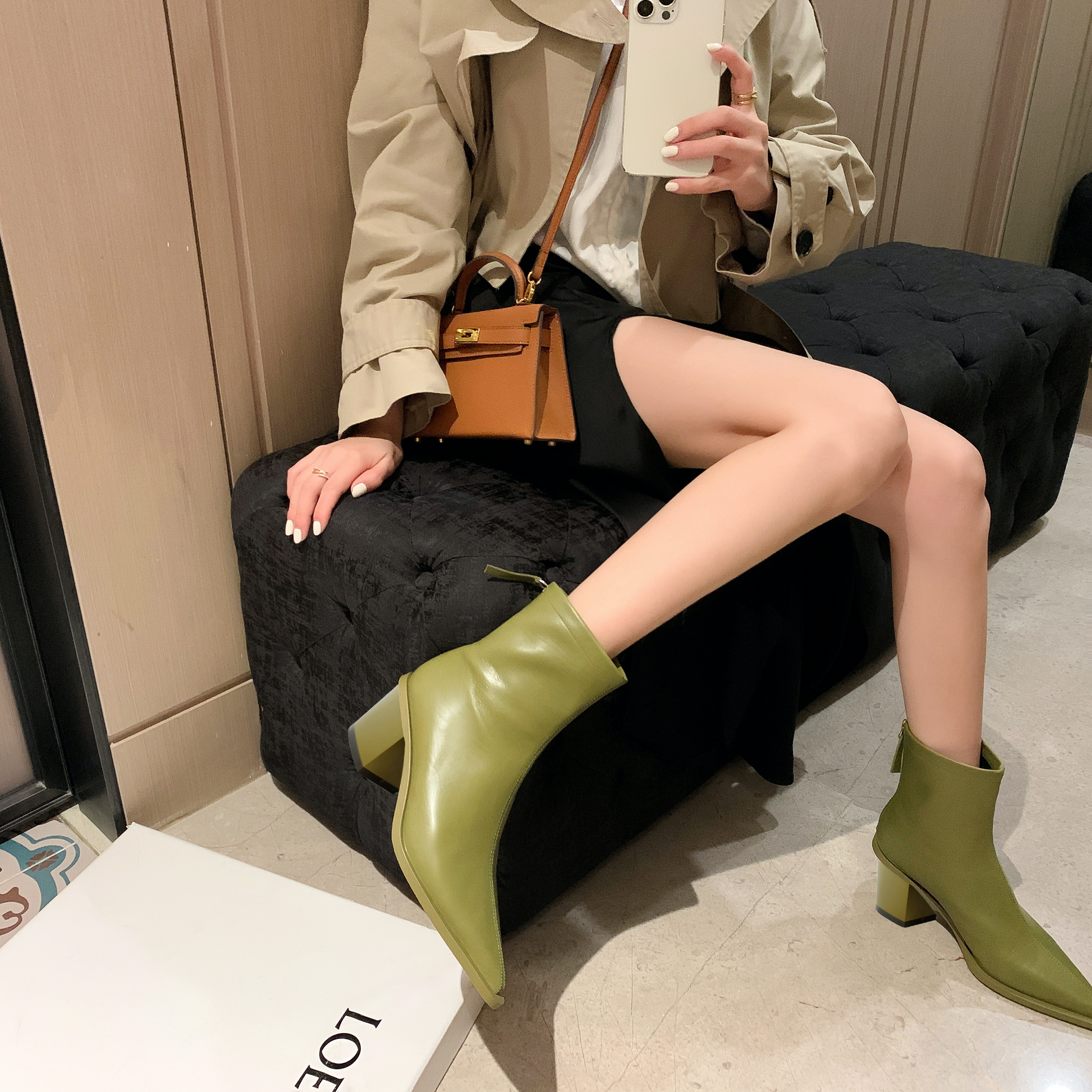 USS Shoes Ramira Women's Square Heel Boots - Luxuryurbanwear