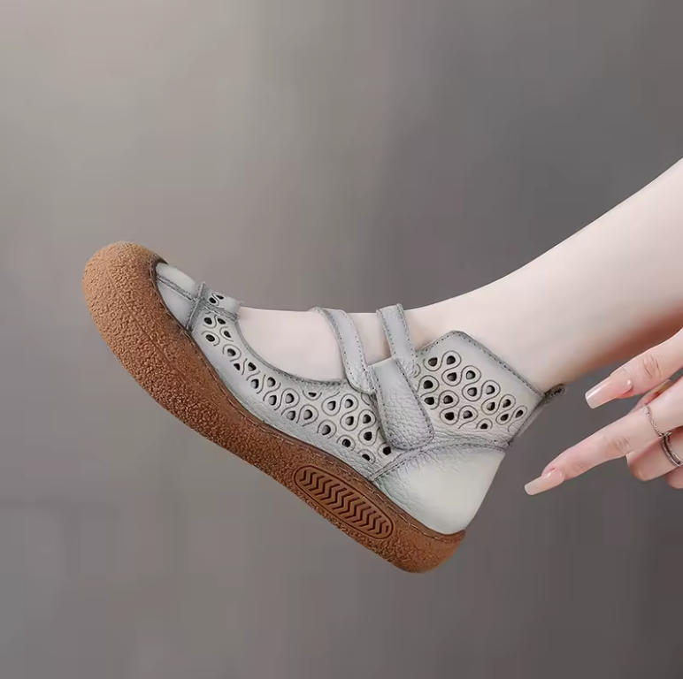 USS Shoes Reina Women's Retro Handmade Leather Sandals - Luxuryurbanwear
