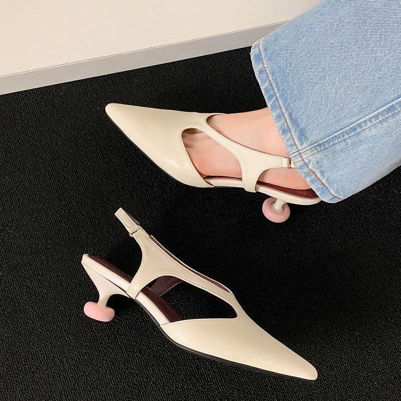 USS Shoes Rita Women's Pointed Toe Mid Heels Sandals - Luxuryurbanwear