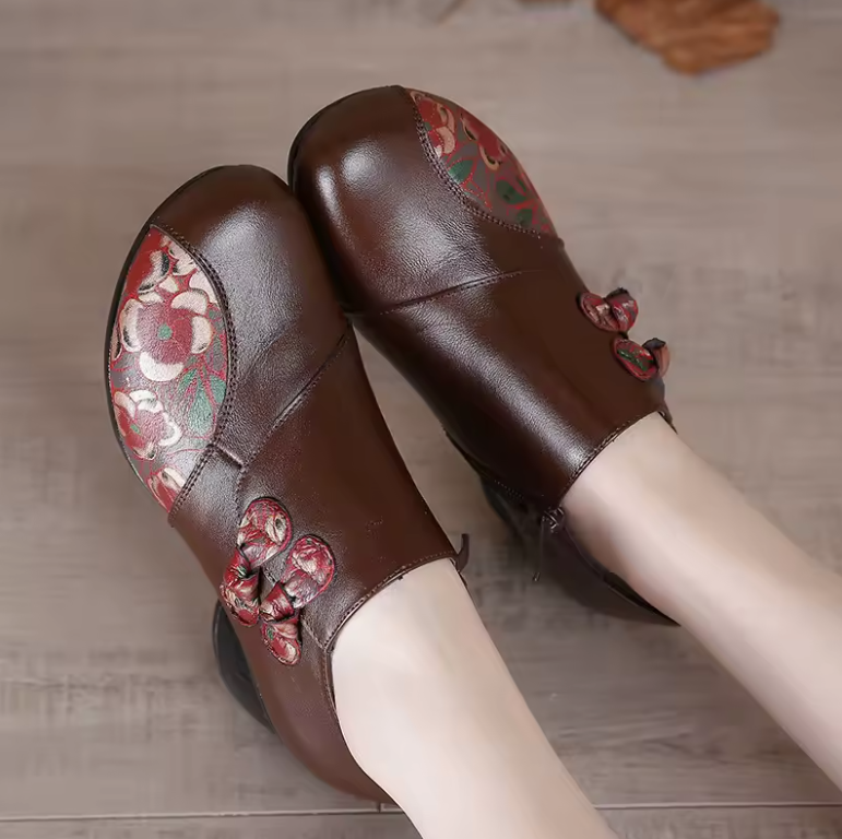 USS Shoes Roberta Women's Ethnic Style Leather Pumps
