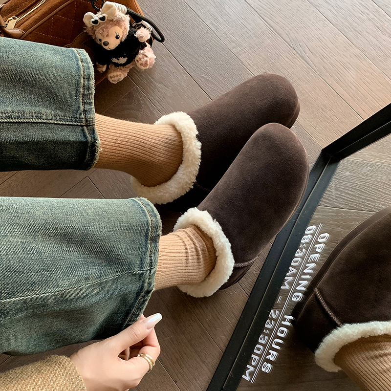 USS Shoes Romina Women's Plush Winter Snow Flat Slipper - Luxuryurbanwear