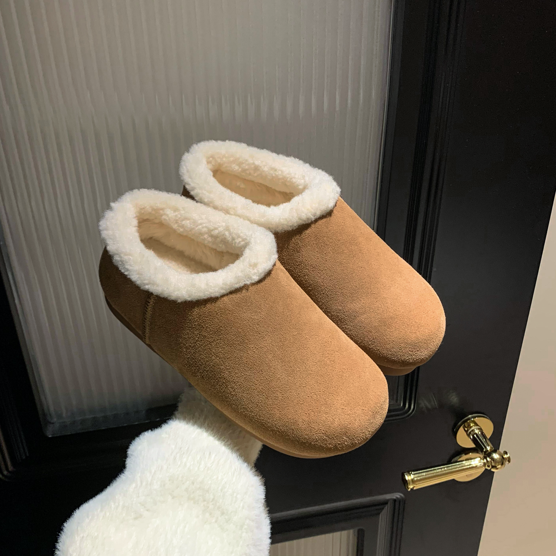 USS Shoes Romina Women's Plush Winter Snow Flat Slipper - Luxuryurbanwear