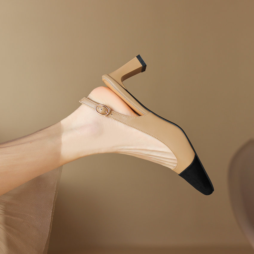 USS Shoes Romina Women's Square Heel Pumps - Luxuryurbanwear