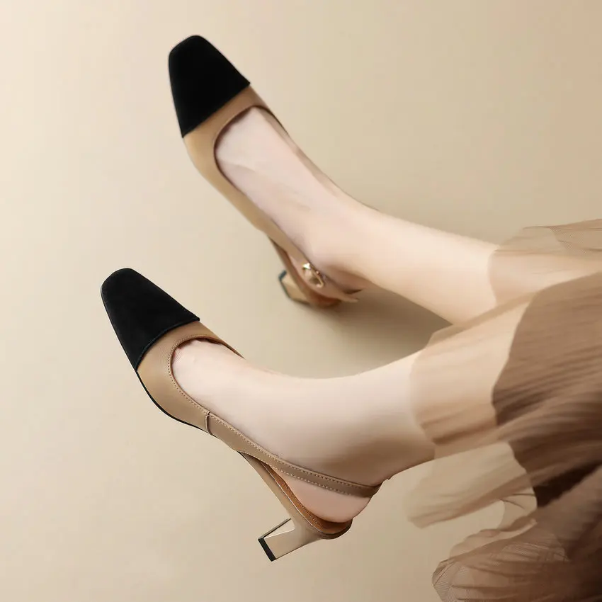 USS Shoes Romina Women's Square Heel Pumps - Luxuryurbanwear