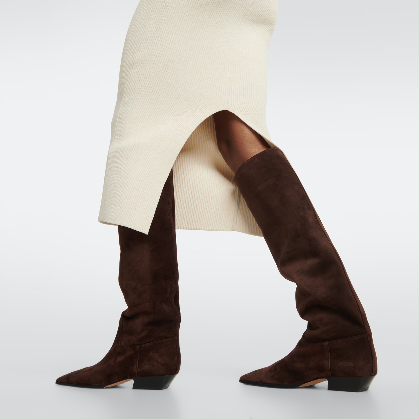 USS Shoes Rosario Women's Mid Heel Knee High Boots - Luxuryurbanwear