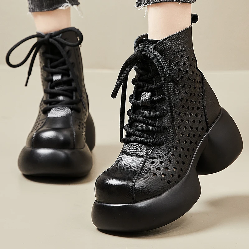 USS Shoes Rosmy Women's Platform Ankle Boots - Luxuryurbanwear