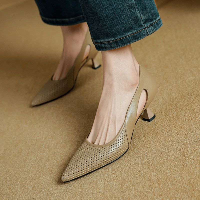 USS Shoes Roxana Women's Mid Heel Leather Pumps
