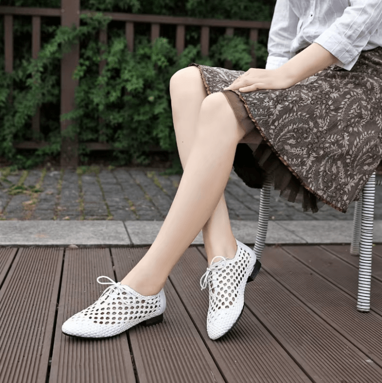 USS Shoes Ruddy Women's Hollow Woven Breathable Flats
