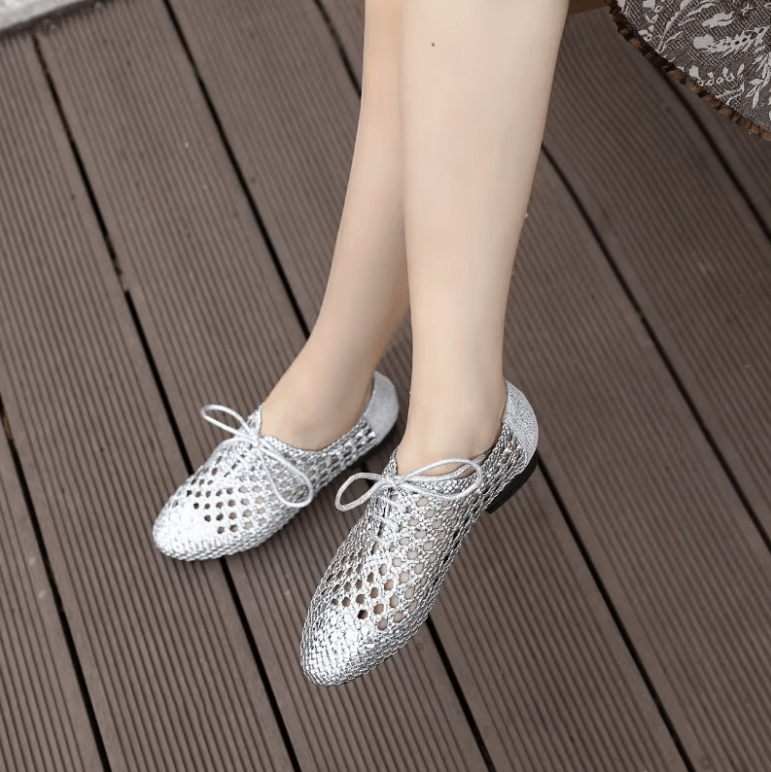 USS Shoes Ruddy Women's Hollow Woven Breathable Flats