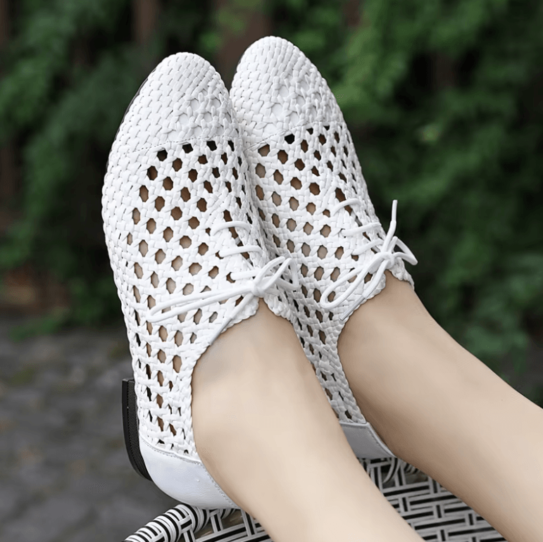 USS Shoes Ruddy Women's Hollow Woven Breathable Flats