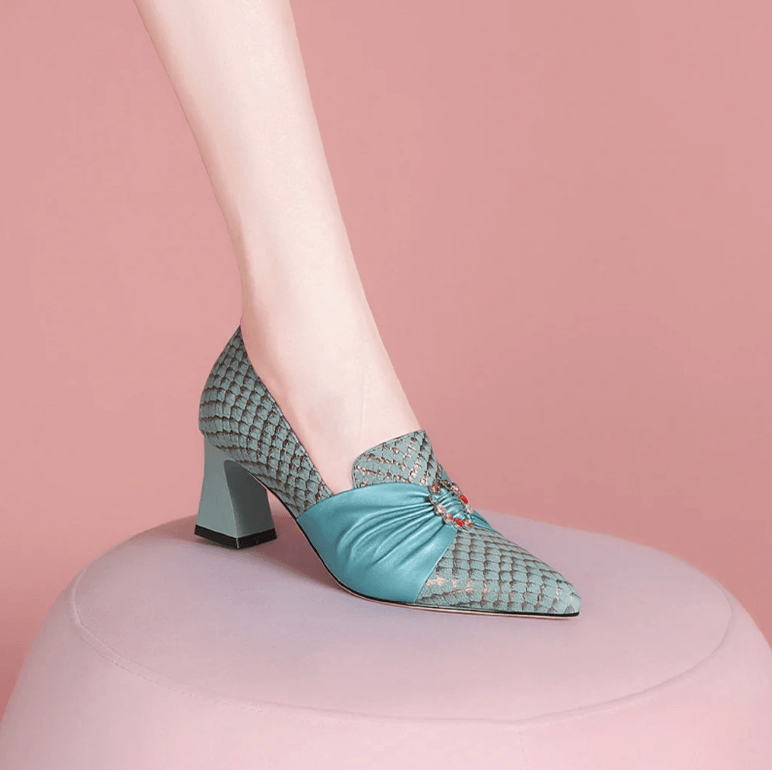 USS Shoes Samantha Women's Pumps Sale Drop Green (Size 9)
