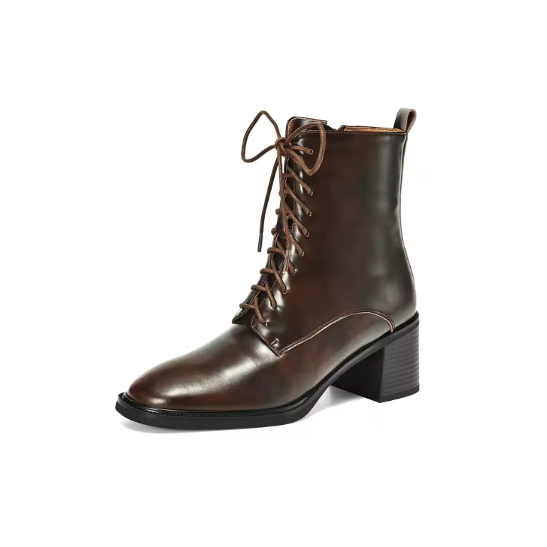 USS Shoes Sandy Women's Leather Lace Up Boots - Luxuryurbanwear