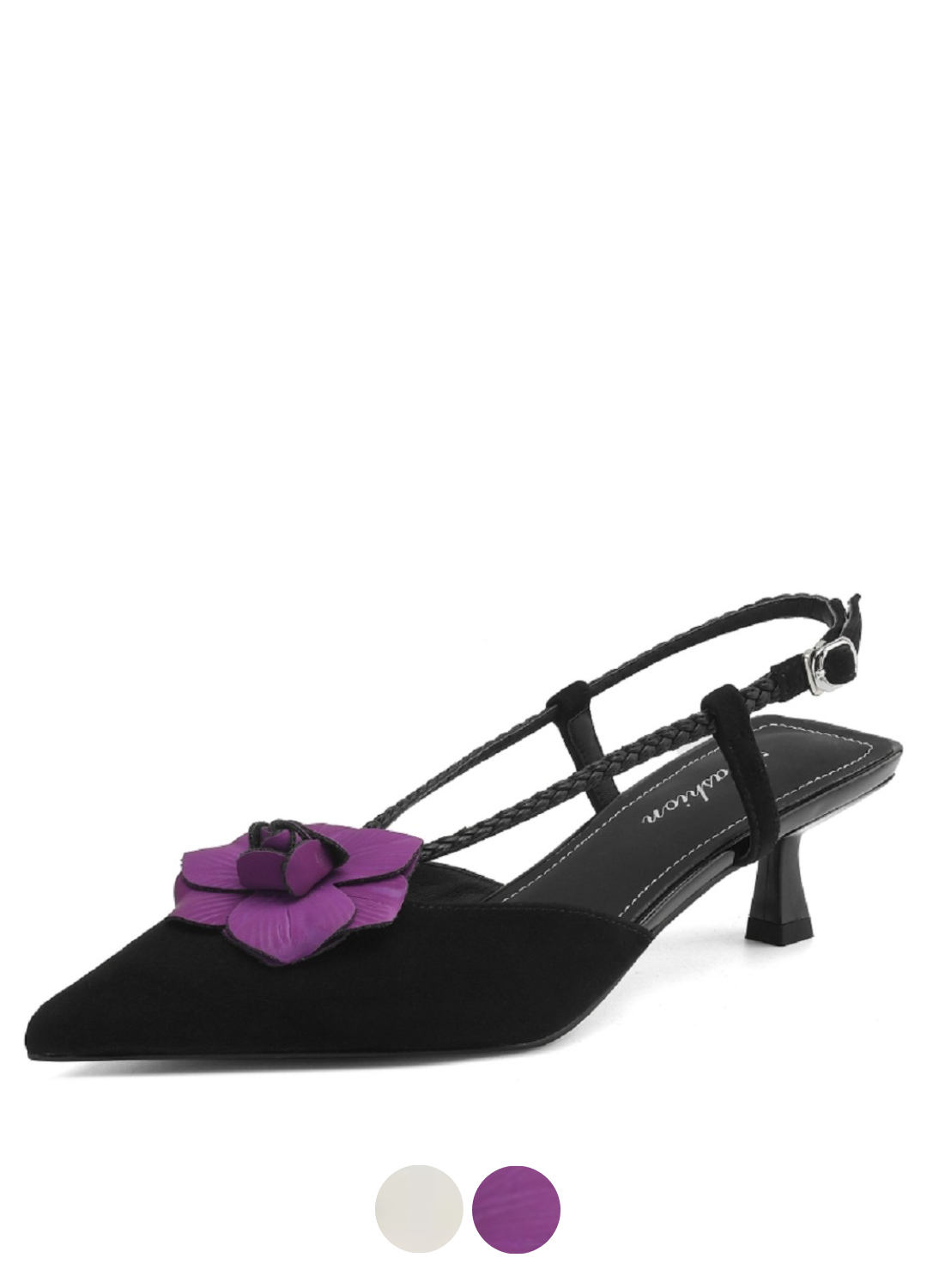 USS Shoes Scarlet Women's Leather Pointed Toe Flower Dress Sandals - Luxuryurbanwear