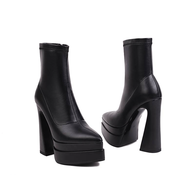 USS Shoes Scarlet Women's Stretchy High Heel Boots