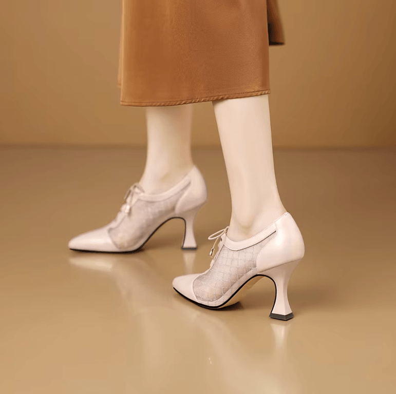 USS Shoes Selena Women's Quality Pointed Toe Cross Strap Pumps