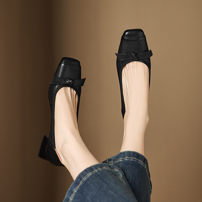 USS Shoes Sharlot Women's Leather Hollow Pumps - Luxuryurbanwear