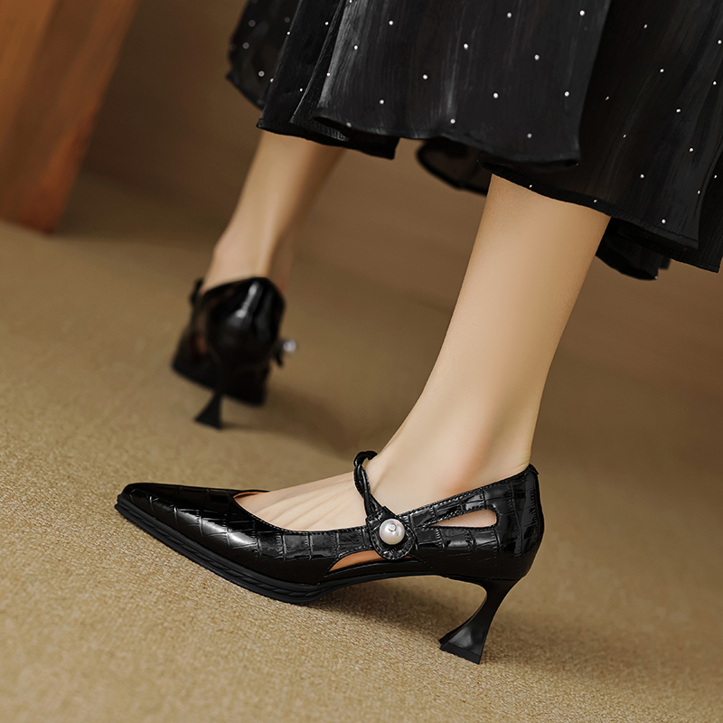 USS Shoes Sharol Women's Pointed Toe Leather Pumps - Luxuryurbanwear