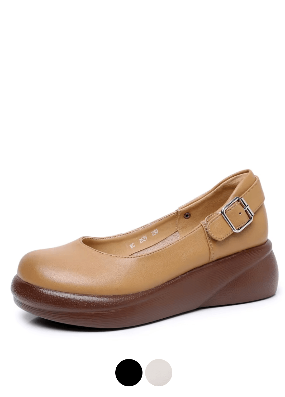 USS Shoes Silvana Women's Soft Round Toe Leather Platform Shoes