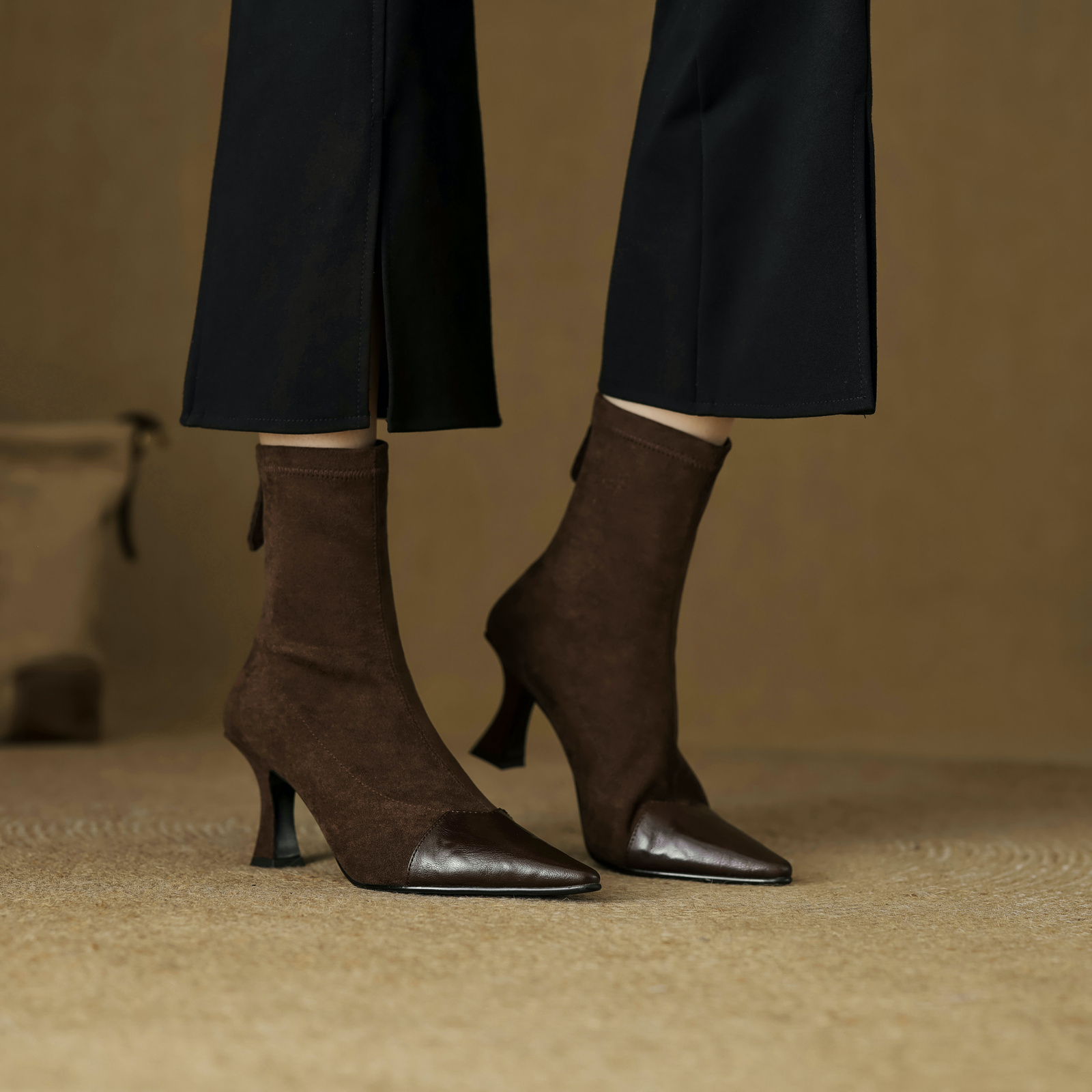 USS Shoes Suyin  Women's Pointed Toe Stretch Ankle Boots - Luxuryurbanwear