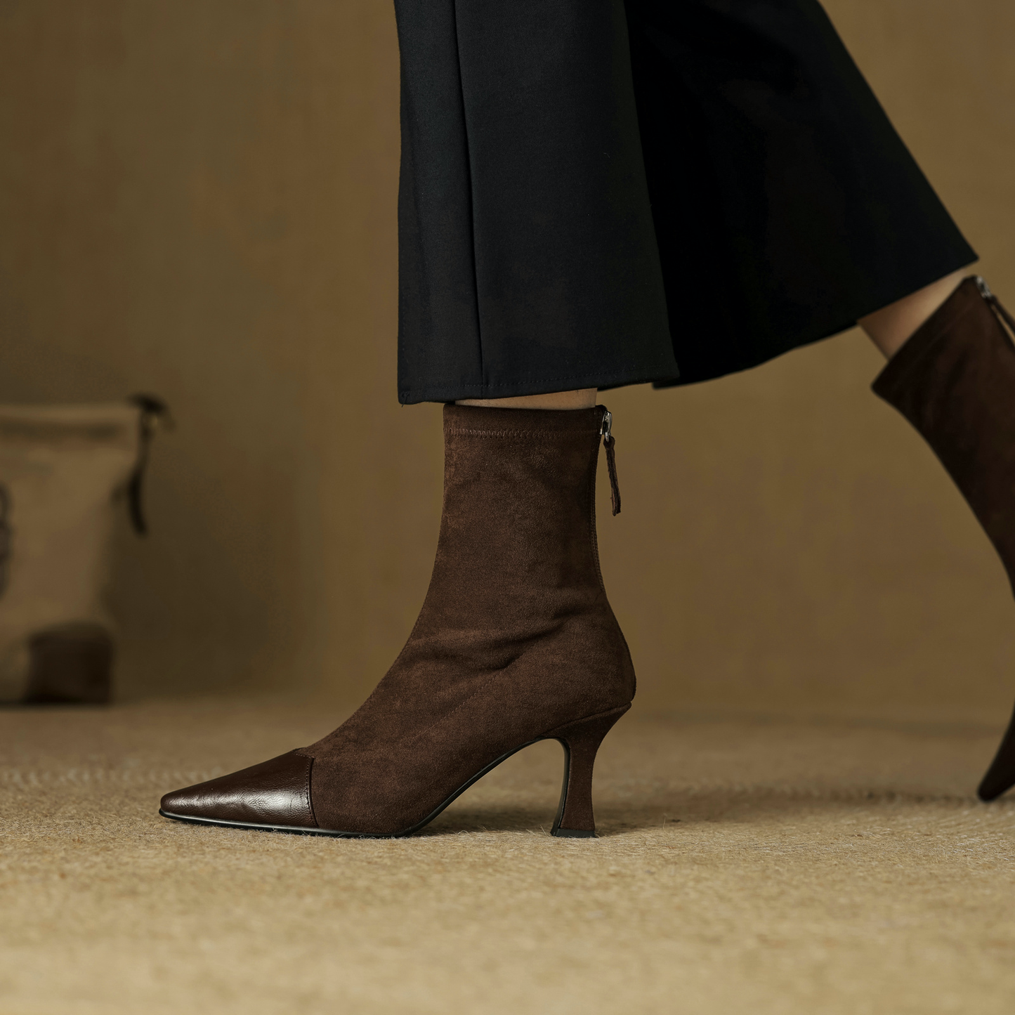 USS Shoes Suyin  Women's Pointed Toe Stretch Ankle Boots - Luxuryurbanwear