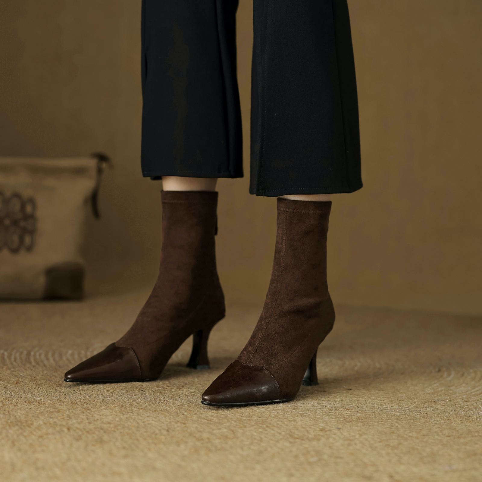 USS Shoes Suyin  Women's Pointed Toe Stretch Ankle Boots - Luxuryurbanwear