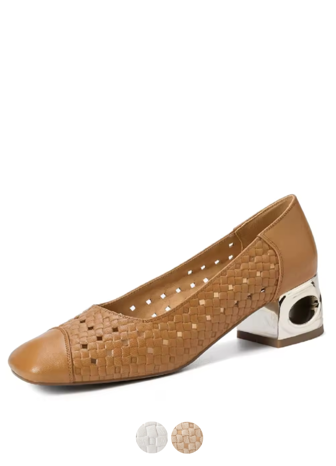 USS Shoes Sylvia Women's Hollow-Out Leather Pumps - Luxuryurbanwear