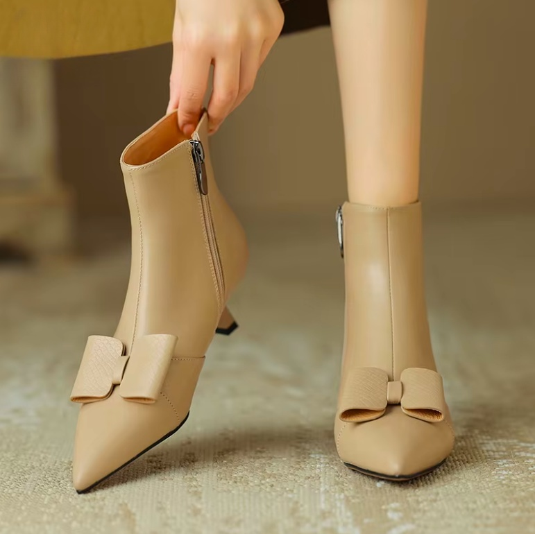 USS Shoes Tamy Women's Butterfly-knot Dress Ankle Boots - Luxuryurbanwear