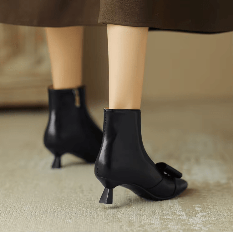 USS Shoes Tamy Women's Butterfly-knot Dress Ankle Boots