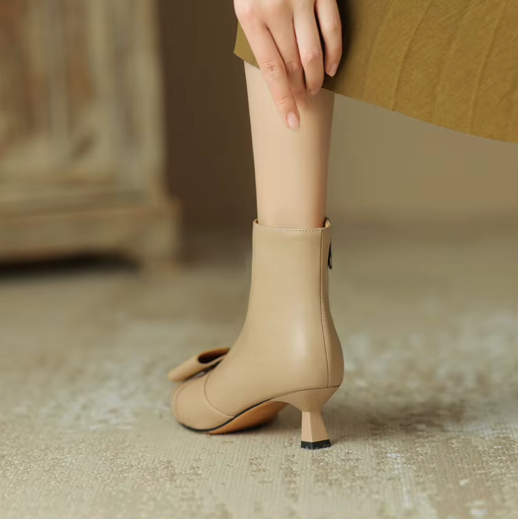 USS Shoes Tamy Women's Butterfly-knot Dress Ankle Boots - Luxuryurbanwear