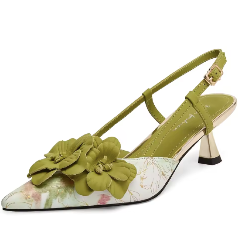 USS Shoes Tatiana Women's Flower Design Leather Sandals - Luxuryurbanwear