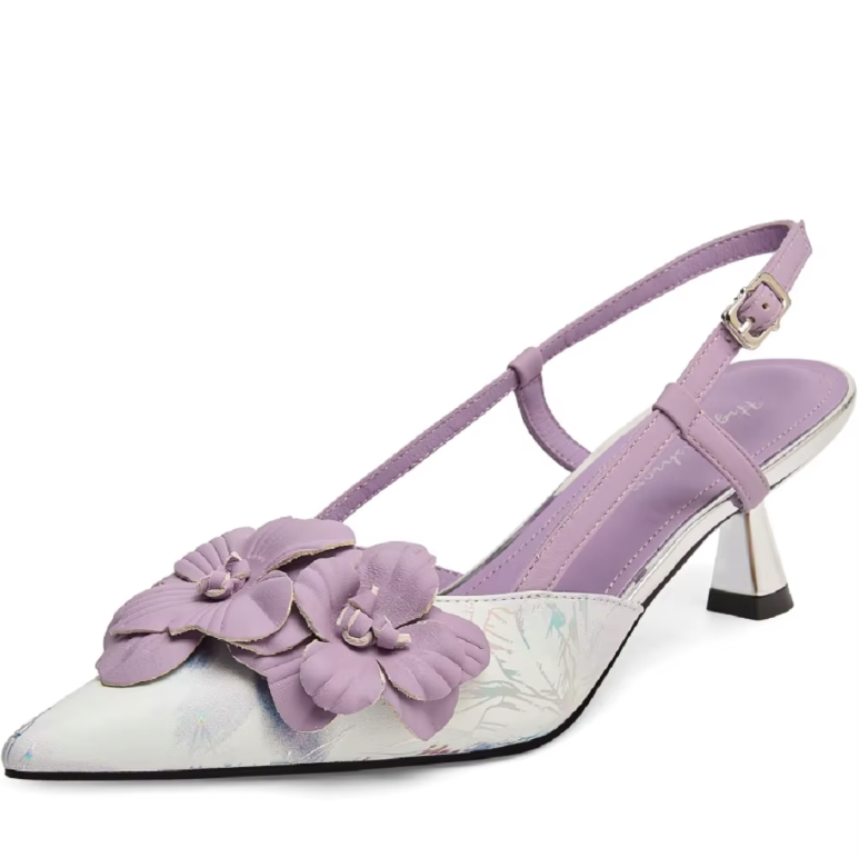 USS Shoes Tatiana Women's Flower Design Leather Sandals - Luxuryurbanwear