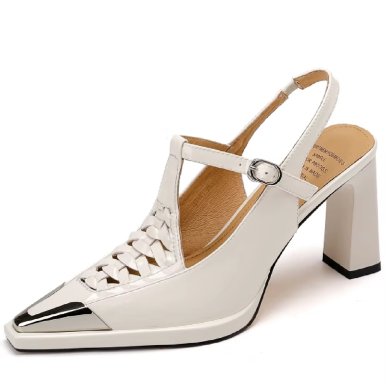 USS Shoes Tatiana Women's Pointed Toe T-Strap Dress Pumps - Luxuryurbanwear