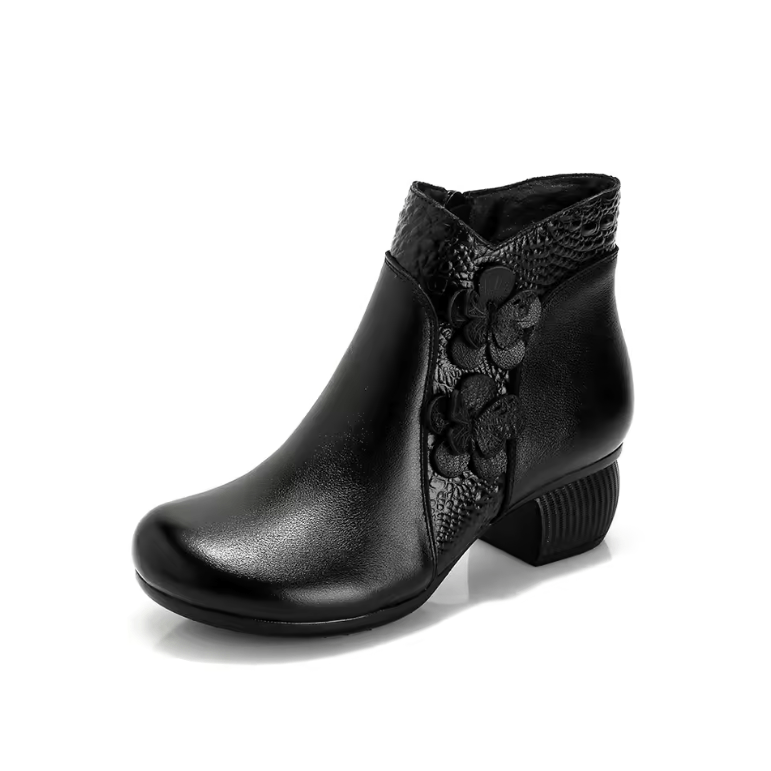 USS Shoes Jany Women's Vintage Thick Heel Ankle Boots