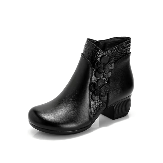 USS Shoes Jany Women's Vintage Thick Heel Ankle Boots