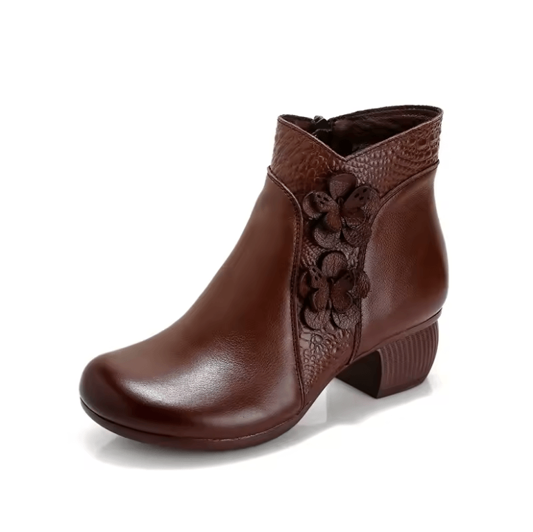 USS Shoes Jany Women's Vintage Thick Heel Ankle Boots